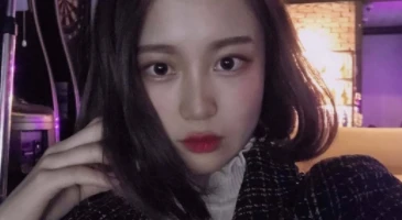 존예 단발 파란티녀 지영이
