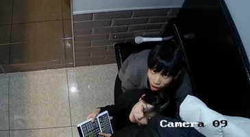 cctv 눈치보고 씹질하다 결국 말타는 코노커플