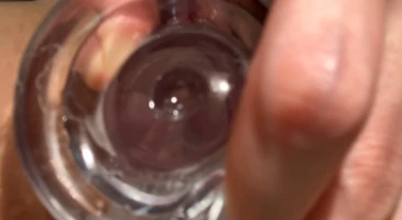 안이 다 비치는 투명딜도로 유아의 보지안까지 구경