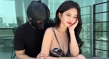 룩북 촬영중에 발정난 마스크남