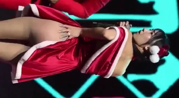 팬미팅에서 팬한테 엉덩이 맞는 은지