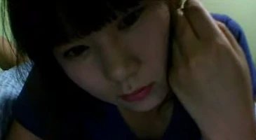고전 랜덤채팅 파란 티셔츠 베이글녀