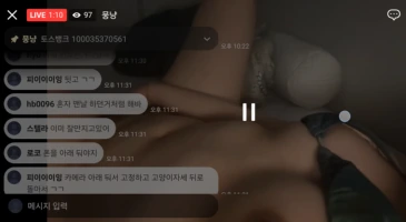 아프리카 방종후 라인에서 음란한 방송 송출하는 뭉냥이
