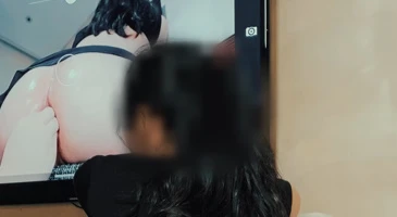 자신의 애널이 유린당하는 장면을 실시간으로 직관