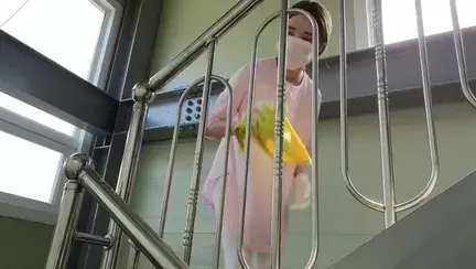 청소알바 샛별이 [레깅스 노브라 시스루]