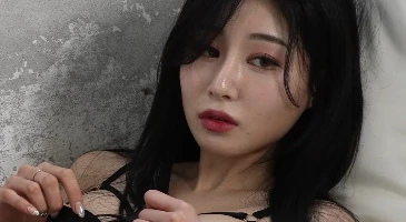 검로드 웹화보 규리 침대에서 검정 란제리 착장